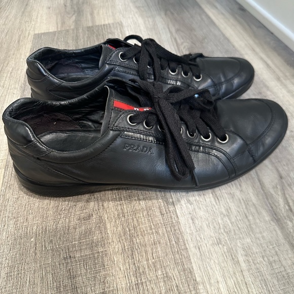 Men’s Authentic PRADA Shoes Black/Red size 8 EU - Picture 6 of 6